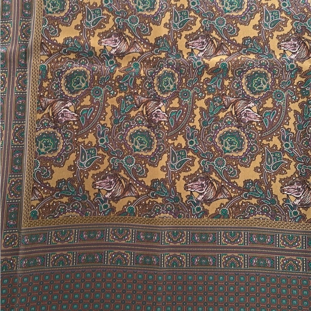 Loewe Velazquez Ecuestre Equestrian Regency 100% Silk Scarf